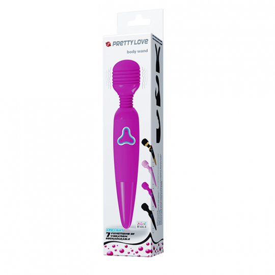 Вибромассажер Pretty Love Body Wand с 7 функциями вибрации розовый