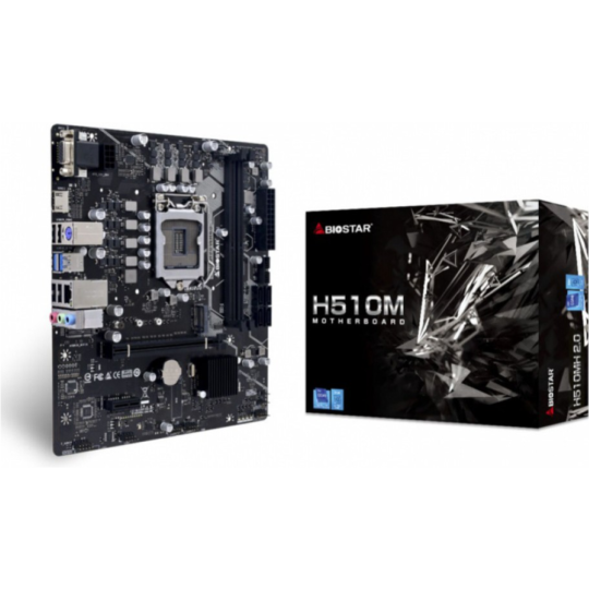 Материнская плата «Biostar» H510MX E 2.0 , LGA1200, mATX