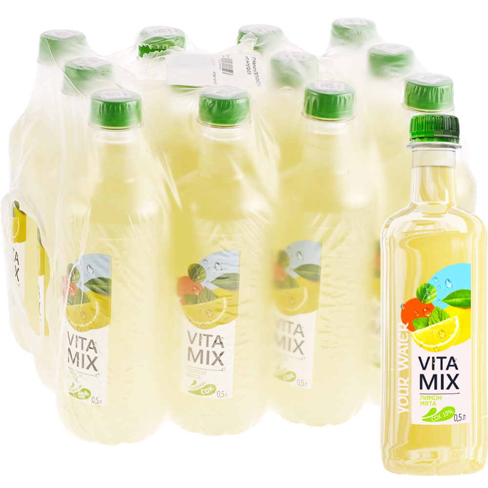УП.Напиток сокосодержащий негазированный «Darida» VitaMix, лимон-мята, 12х0.5 л