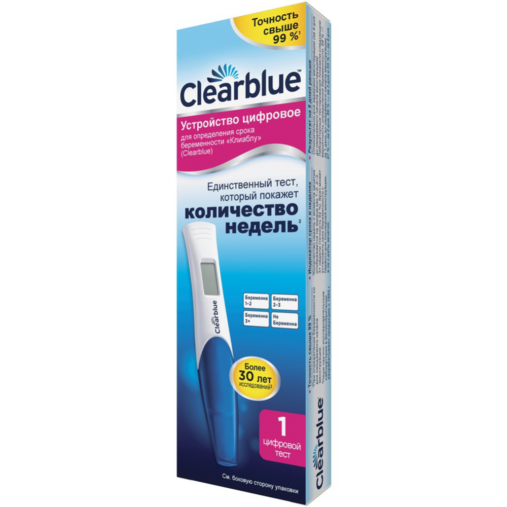 Устройство цифровое «Clearblue» для определения срока беременности, 1 шт