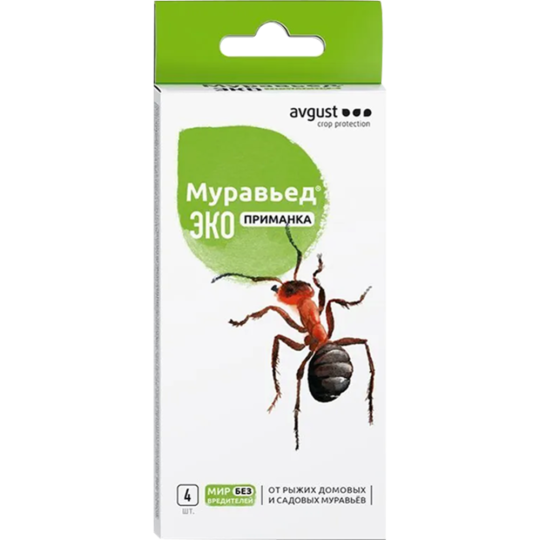 Инсектицид «Avgust» Муравьед ЭКО, приманка, 4х1.5 г