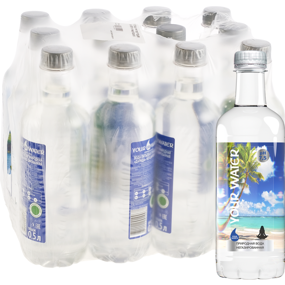 УП.Вода питьевая негазированная «Darida» Your Water, 12х0.5 л