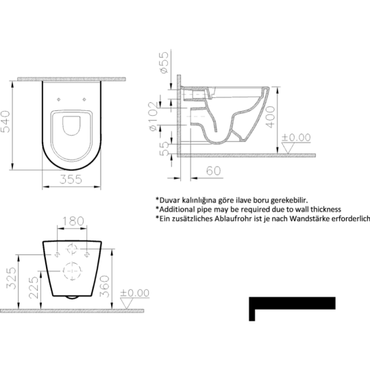 Унитаз «VitrA» Nest, 7870B403-0075