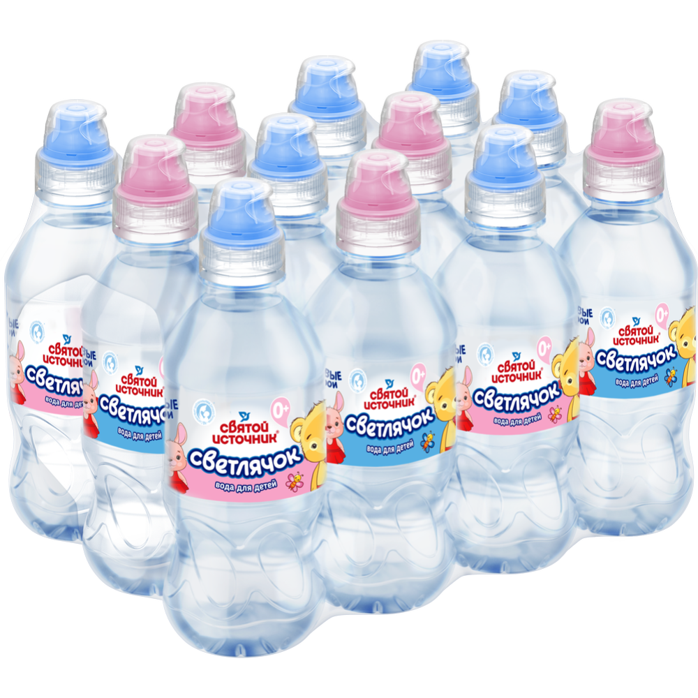 Вода питьевая негазированная «Святой источник» Светлячок для детей 0+, 12х0.33 л #0