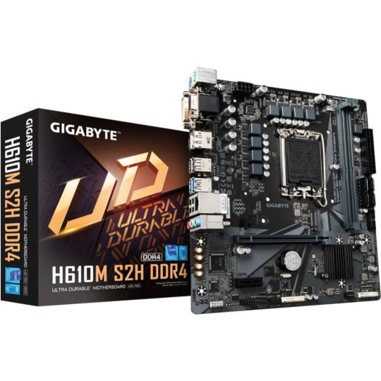 Материнская плата «Gigabyte» H610M H DDR4 1.1, LGA1700, mATX