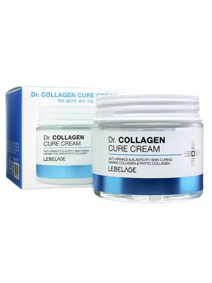 Подтягивающий крем для лица с коллагеном LEBELAGE Dr. COLLAGEN CURE CREAM