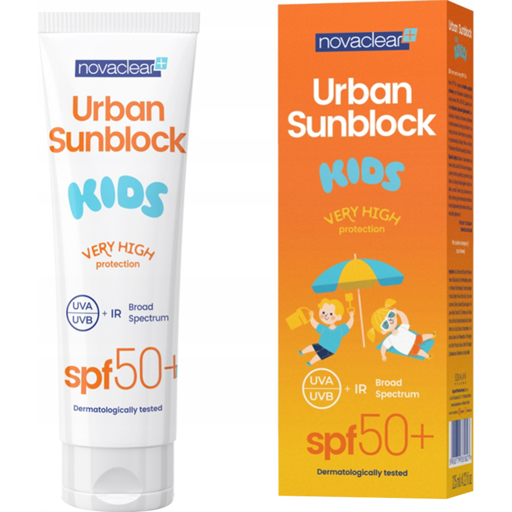 Солнцезащитный крем детский «NovaClear» Urban Sunblock Kids, SPF50+, 125 мл