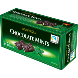 Шоколад «Maitre Truffout» Chocolate Mints, с мятной начинкой в пластинках, 200 г