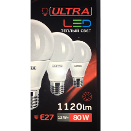 Лампа светодиодная «Ultra» LED A60 12W E27 3000K