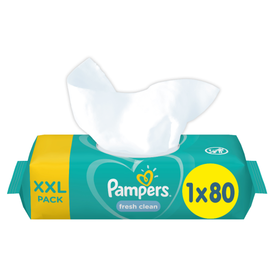 Детские влажные салфетки «Pampers» Fresh Clean, 80 шт