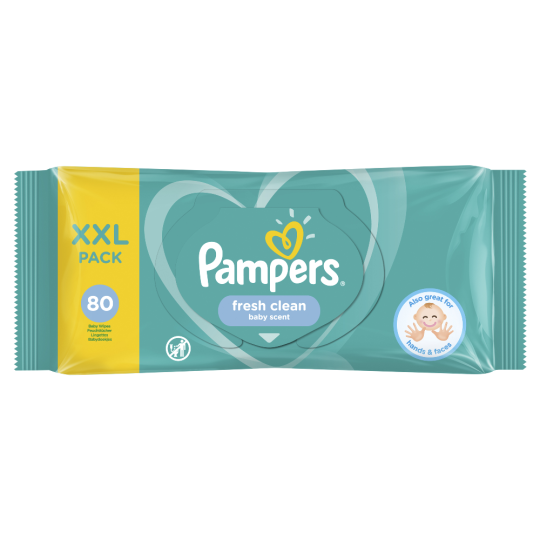 Детские влажные салфетки «Pampers» Fresh Clean, 80 шт