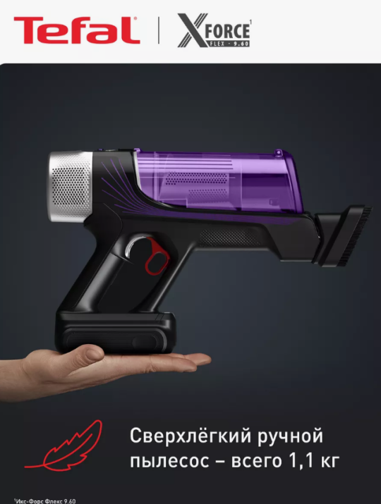 Беспроводной пылесос TEFAL X-Force Flex 9.60 Allergy TY2039WO