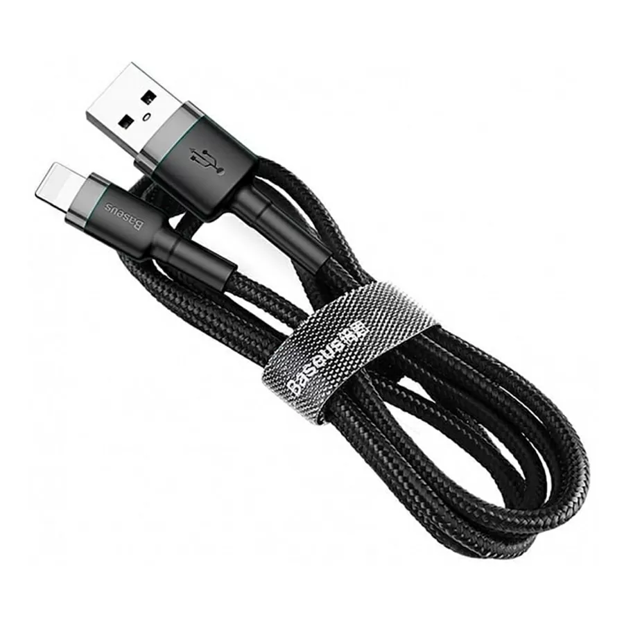 Кабель Baseus Cafule CALKLF-RG1 USB-А - lightning 2A 3m черно-серый