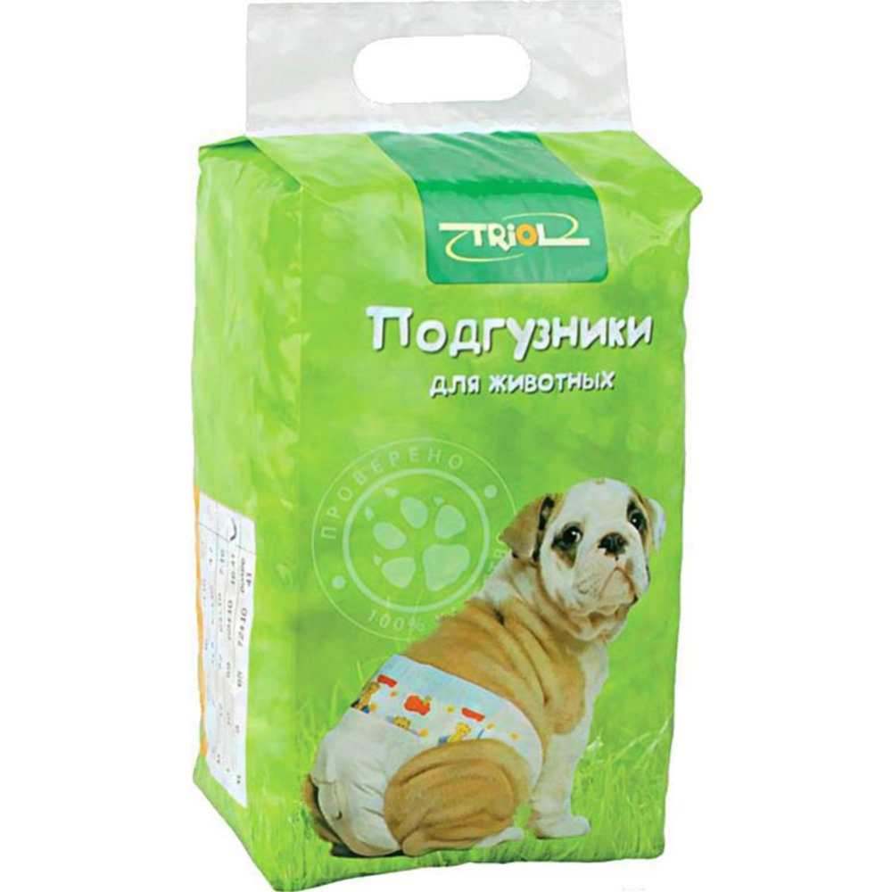 Подгузник для животных «Triol» размер XS, вес собаки 2-4 кг, 10541001 22 шт