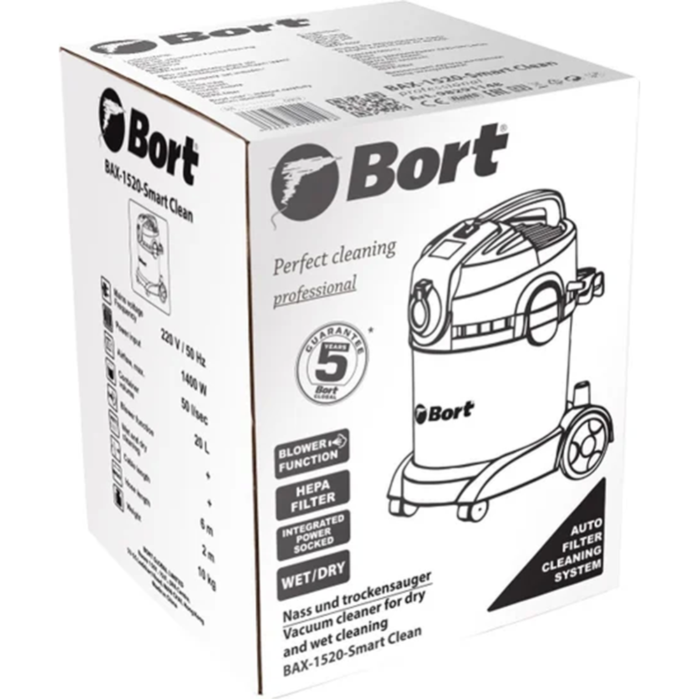 Профессиональный пылесос «Bort» BAX-1520-Smart Clean, 98291148