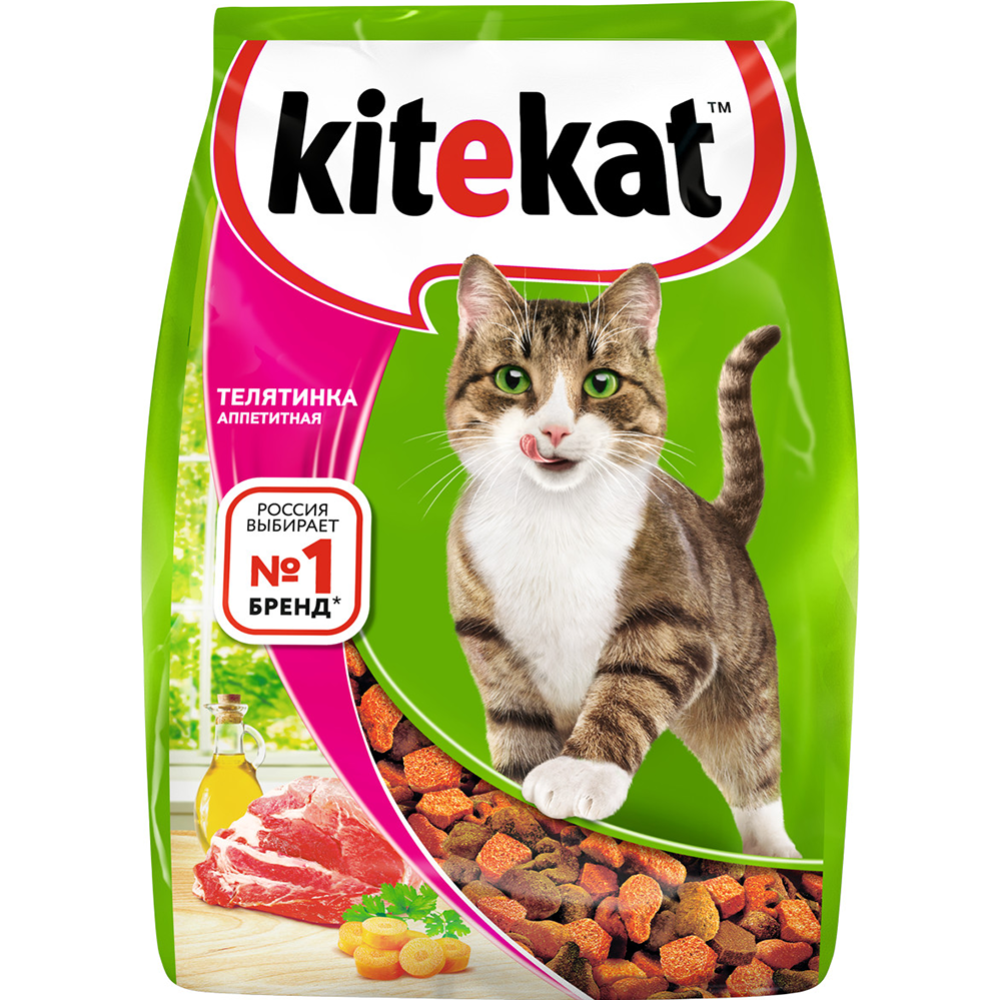 Корм для кошек «Kitekat» аппетитная телятина, 1.9 кг
