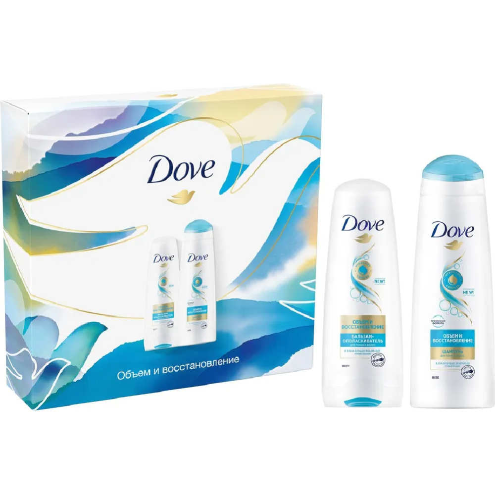 По­да­роч­ный набор «Dove» шам­пунь 250 мл + баль­зам-опо­лас­ки­ва­тель 200 мл