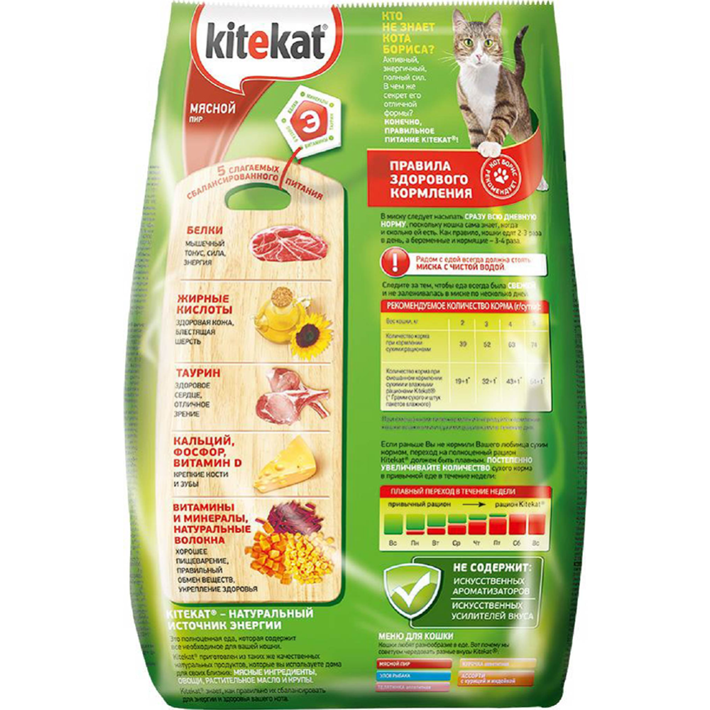 Корм для кошек «Kitekat» мясной пир, 1.9 кг