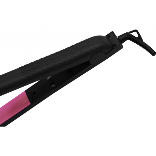 Выпрямитель для волос «StarWind» SHE5500, черный/розовый