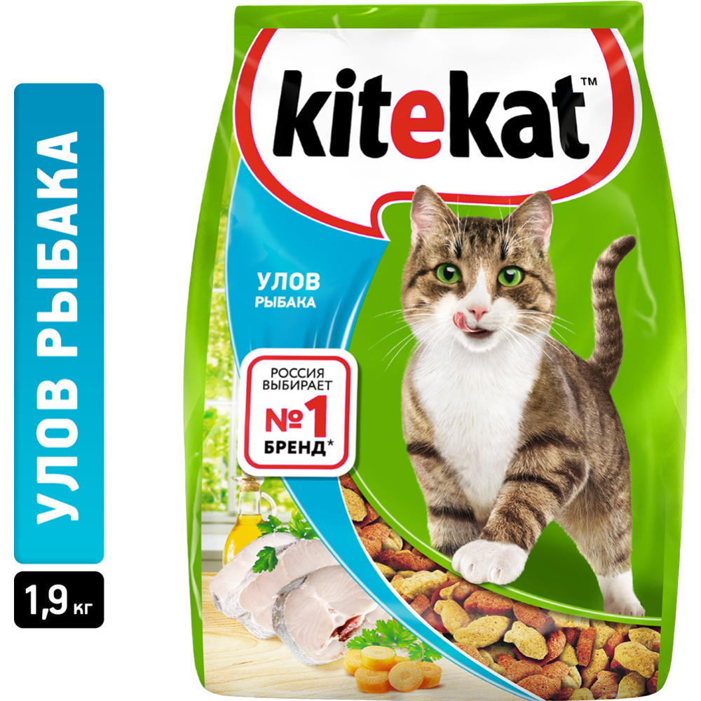 Корм для кошек «Kitekat» улов рыбака, 1.9 кг