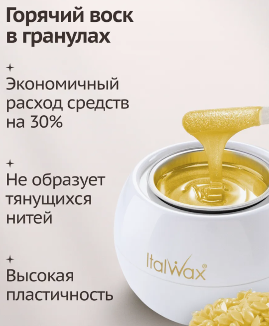 ItalWax Воск "Натуральный" для депиляции в гранулах 500г