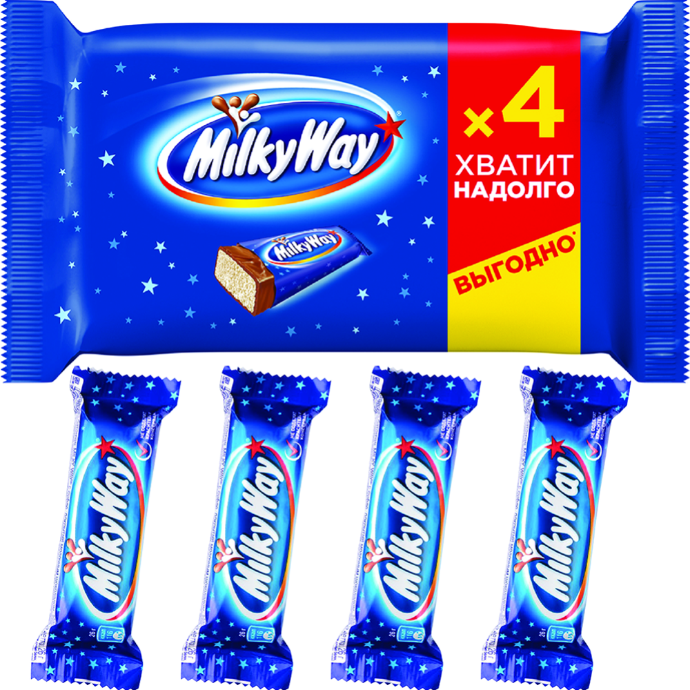 Шо­ко­лад­ный ба­тон­чик «Milky Way» 4х26 г