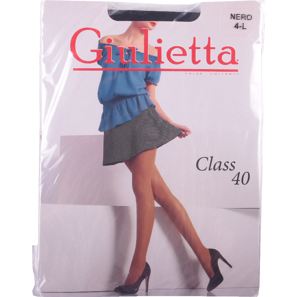 Колготки женские «Giulietta» Class, 40 den, nero, размер 4
