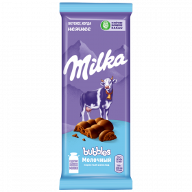 Шо­ко­лад по­ри­стый «Milka» Bubbles, мо­лоч­ный, 76 г