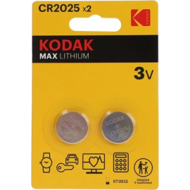 Батарейки «Kodak» CR2025-2BL, 30417670, 2 шт