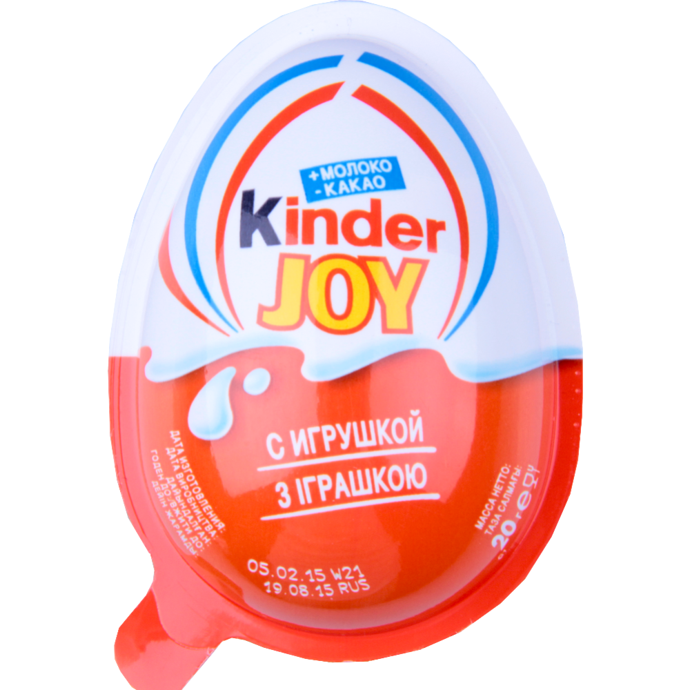 Шо­ко­лад­ное яйцо «Kinder» Joy c иг­руш­кой, в ас­сор­ти­мен­те, 20 г