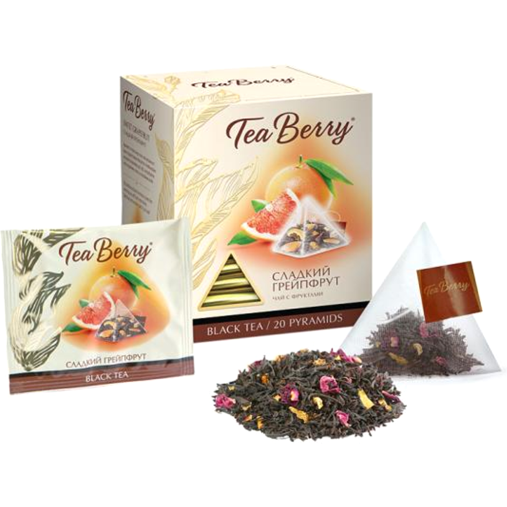 Чай черный «Tea Berry»  Сладкий грейпфрут, 20 шт