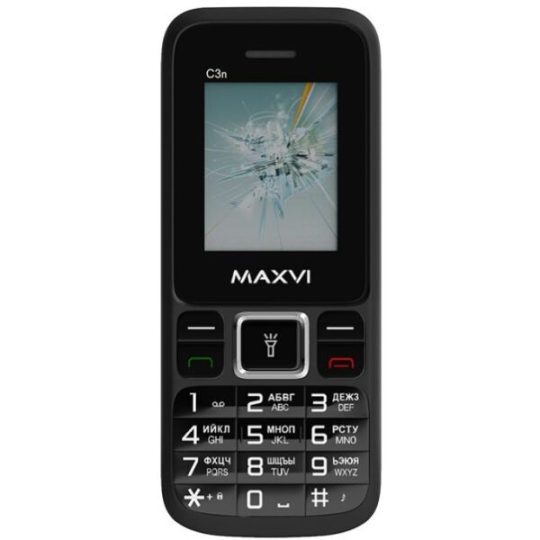 Телефон Maxvi C3n (черный)