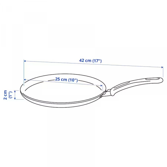 HEMLAGAD Сковорода для блинов, 25 см