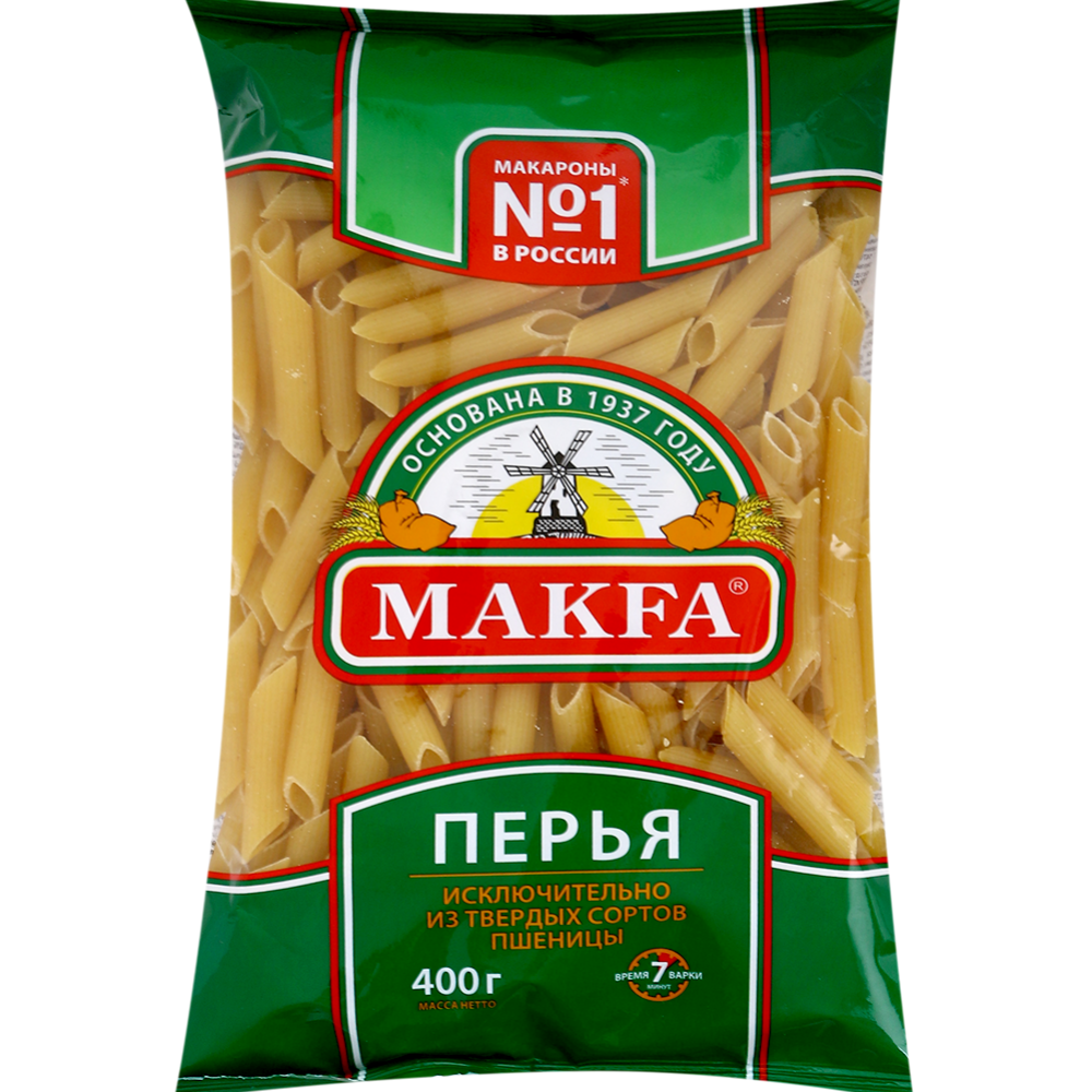 Ма­ка­рон­ные из­де­лия «Мак­фа» перья, 400 г