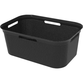 Корзина для белья «Rotho» Laundry Basket, 1023608046, черный, 41 л