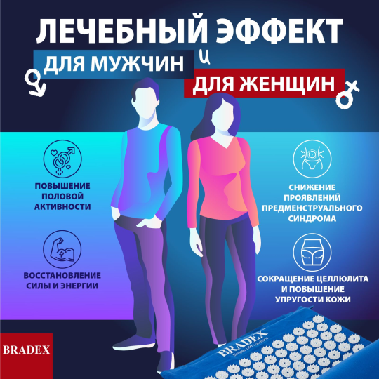 Коврик акупунктурный НИРВАНА® BRADEX, KZ 0075