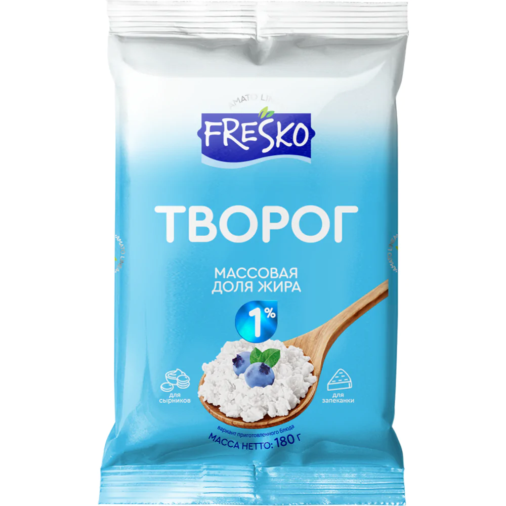 Творог «Fresko» Amato linea, 1%, 180 г