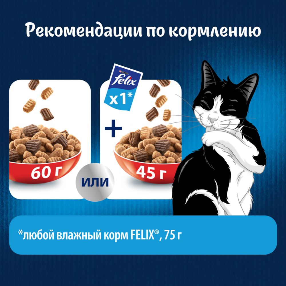 Корм для кошек «Felix» Двойная Вкуснятина, для взрослых кошек, с мясом, 10 кг #4