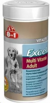 Витаминная добавка для собак 8in1 Excel Multi Vit-Adult, 70 таб.