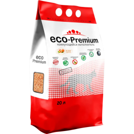 Наполнитель для туалета «ECO-Premium» Персик, комкующийся, древесный, 20 л/7.6 кг