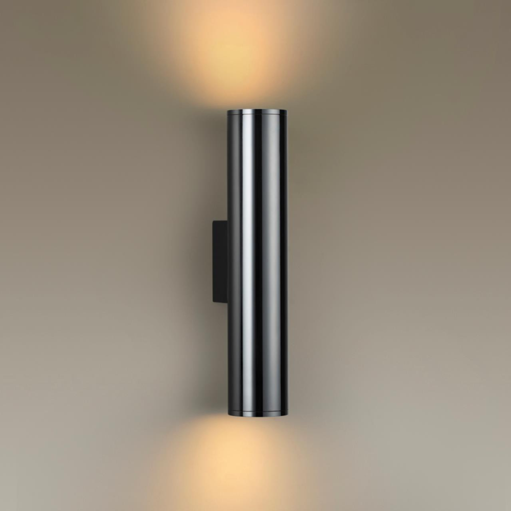 Настенный светильник «Odeon Light» Dario, Hightech ODL21 209, 4245/2WA, черненый хром/металл