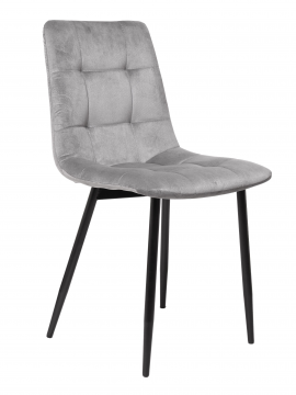 Кухонный стул (кресло) Mara Чили классик ( Chilly ) (основание черное), велюр Seven 012 (темно-серый)