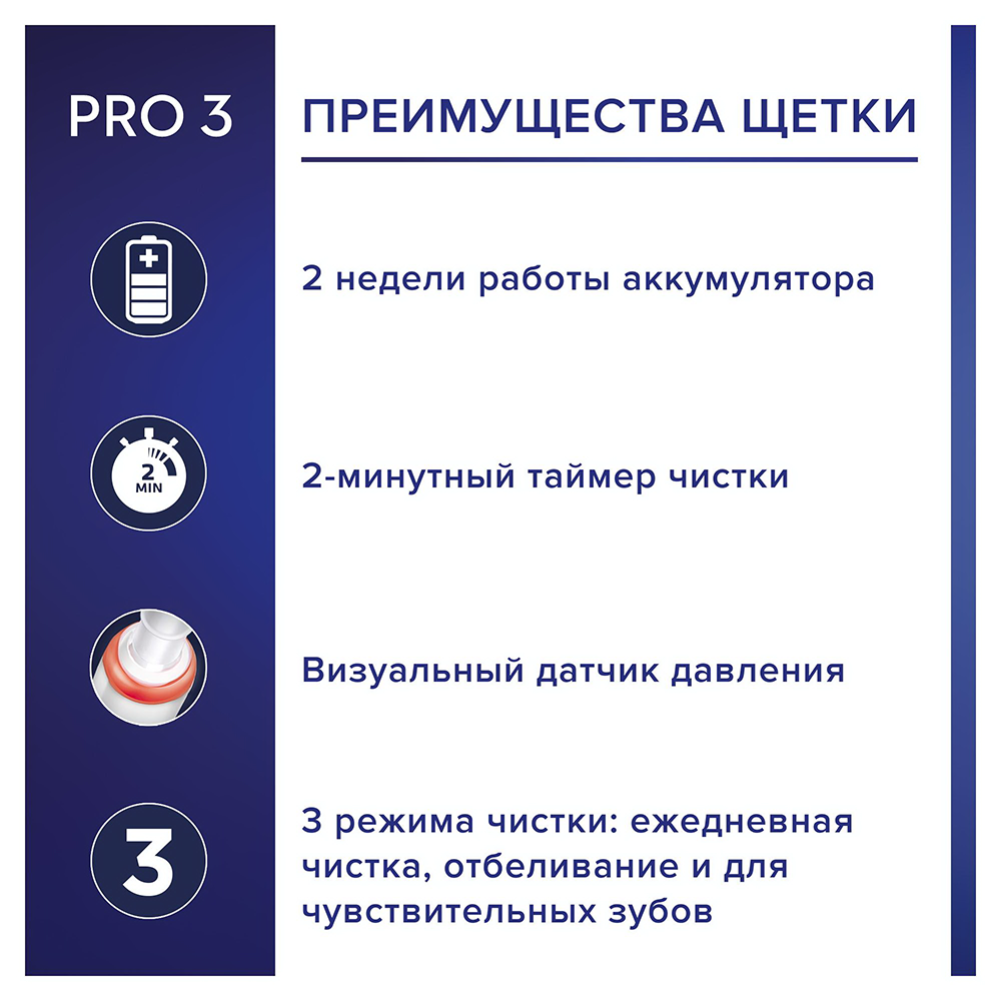 Электрическая зубная щетка «Oral-B» Pro 3/D505.513.3, 3772