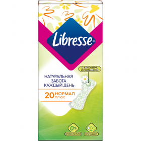 Про­клад­ки жен­ские еже­днев­ные «Libresse» Natural Care Normal, 20 шт