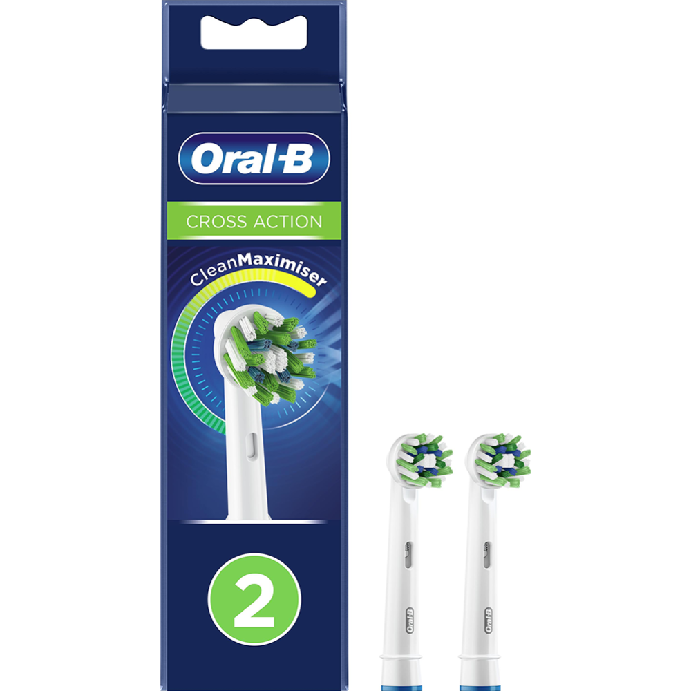 Насадки для зубной щетки «Oral-B» CrossAction, EB50RB, 2 шт #0