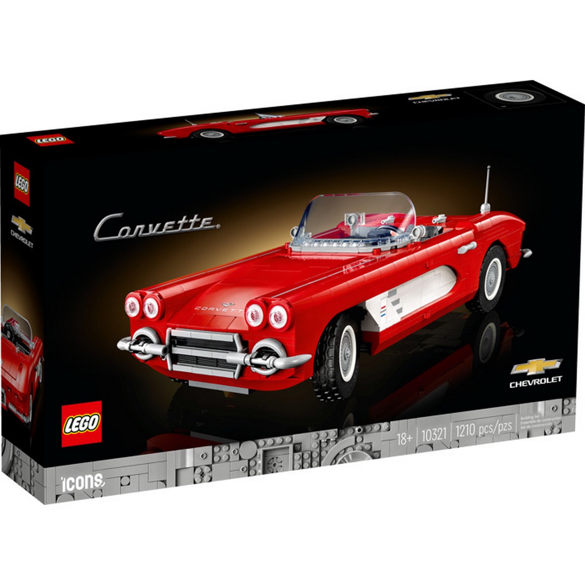 Конструктор LEGO 10321 Chevrolet Corvette 1961