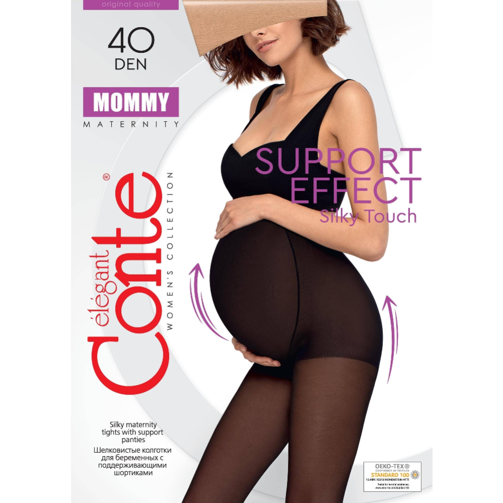 Картинка товара Колготки женские «Conte Elegant» Mommy, 40 den, nero, размер 3