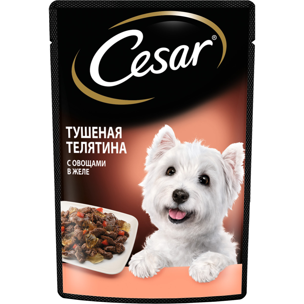 Корм для собак «Cesar» телятина, овощи, 85 г #1
