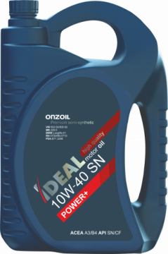 Масло моторное «Onzoil» Ideal 10W-40 SN, 4.5 л + 0,9 л.