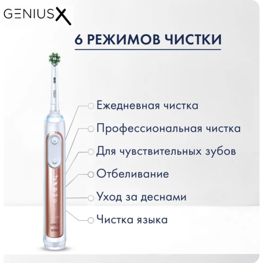 Электрическая зубная щетка «Oral-B» Genius D706.513.6, 3771, Rose Gold